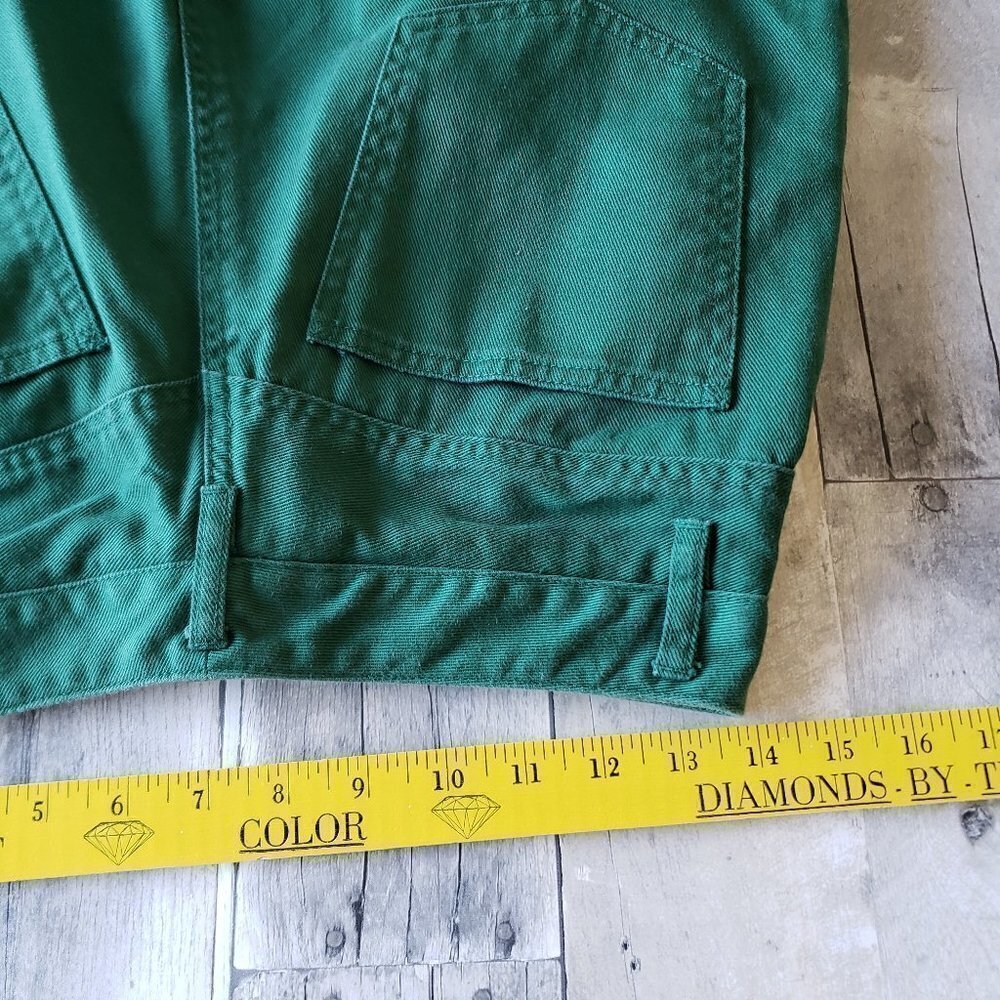 Vintage Talbots Green Shorts 100% Cotton - Size 10 - Picture 4 of 6